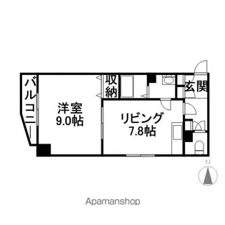 ジュマ旭ケ丘【7階】の間取り