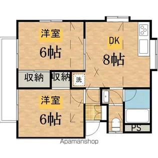 ホワイティ志田【200号室】の間取り