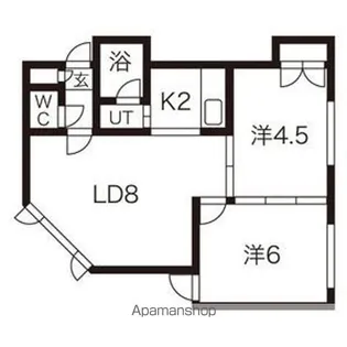 アメニティハイツ【202号室】の間取り