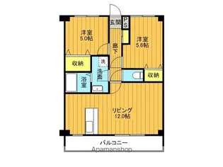 ファインビル【305号室】の間取り