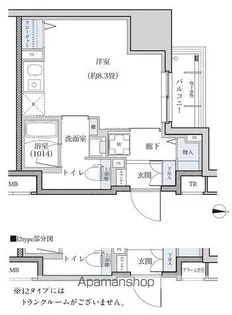パークアクシス新栄【13階】の間取り