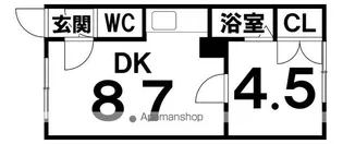 ハイツナカタニ【6号室】の間取り