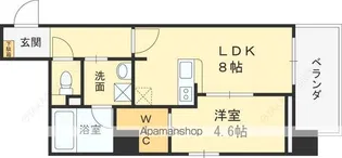 プラチナコート【202号室号室】の間取り