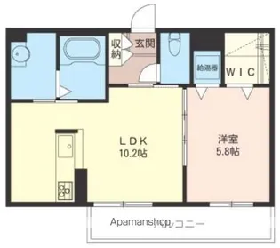ブルックスターⅣ【302号室】の間取り