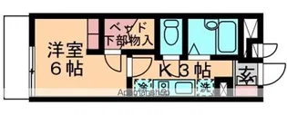 レオパレスモンサンミッシェル【3階】の間取り