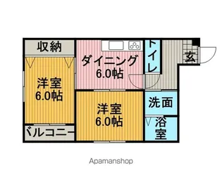 グレイス千代田【2階】の間取り