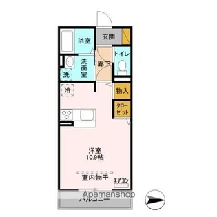 ヒル ヴァレイ A【3階】の間取り