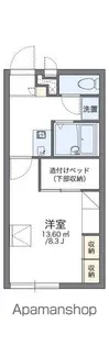 レオパレス清風【1階】の間取り