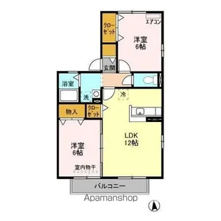 ハニービレッジ【2階】の間取り
