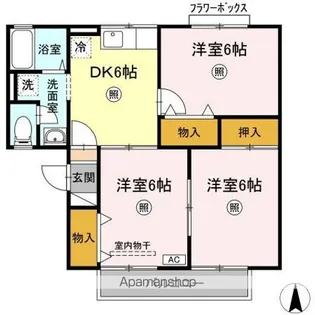 レーベンハイム【2階】の間取り