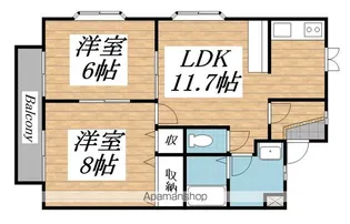 メゾン・ソフィア【101号室】の間取り