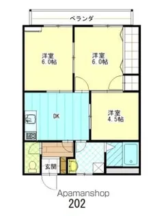 ミニハウス【202号室】の間取り