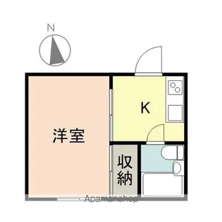レンゲハイツ【202号室】の間取り