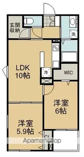PETOK大岩(ペトックオオイワ)【101号室】の間取り