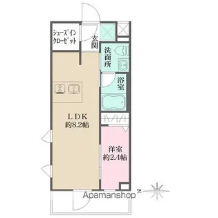 LA PERLA JIYUGAOKAⅡ【2階】の間取り