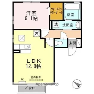 コーエイハイム【1階】の間取り