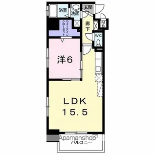 ラ メゾン ド ナチュール【6階】の間取り