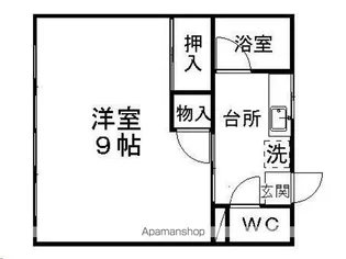 第一桜木コーポ【201号室】の間取り