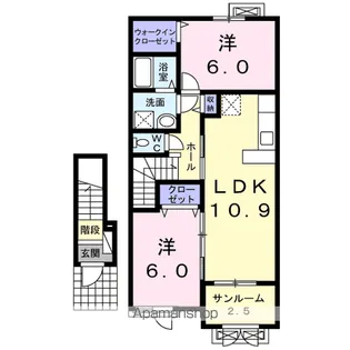 サニー セイバリ Ⅳ【2階】の間取り