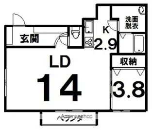 アビタプレイス【2階】の間取り