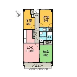 マイン東高須【304号室】の間取り