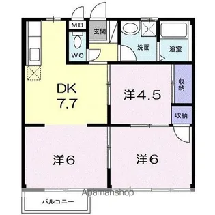 エルディム円座【2階】の間取り
