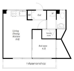 LEXFOS新宿【5階】の間取り