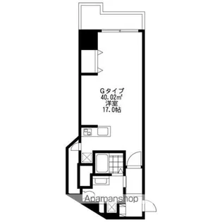 SIDE ONE【9階】の間取り