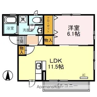 パル上野【1階】の間取り