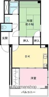 アバニティー東出口【201号室号室】の間取り