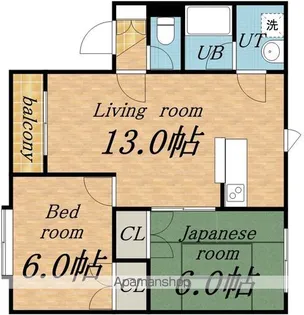 ウッディヴィレッヂA館【203号室】の間取り