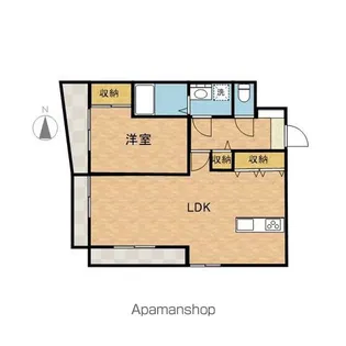 マンション富士【4階】の間取り
