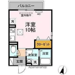 リベラみすず【1階】の間取り