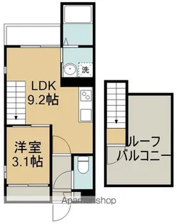 GRANDTIC LA LUNA【2階】の間取り