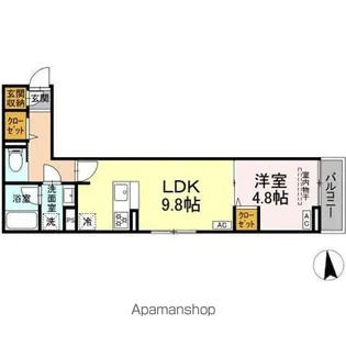 セレスティア東保木間Ⅱ【2階】の間取り