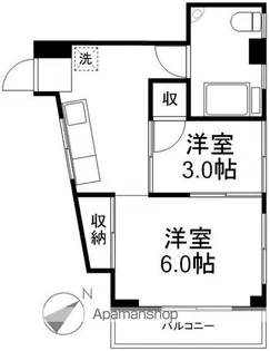 山内ビル【403号室】の間取り