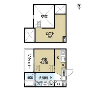 エミューロ【1階】の間取り