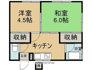 大山コーポ【2階】の間取り