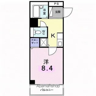 ジャンレジダンスM【2階】の間取り