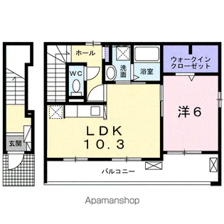 ラ・ルーチェⅡ【2階】の間取り