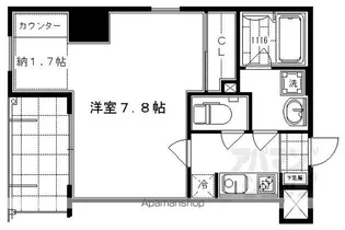 クリスタルグランツ京都御所西【902号室】の間取り