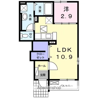 プレインヒル【1階】の間取り