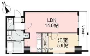パサル藤塚【702号室】の間取り