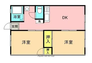 コーポあすなろ【102号室】の間取り