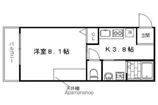 MESA VERDE 桂【303号室】の間取り