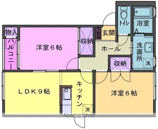 メゾンセレーノ弐番館【1階】の間取り