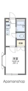 レオパレスシャルマンコートⅡ【201号室】の間取り