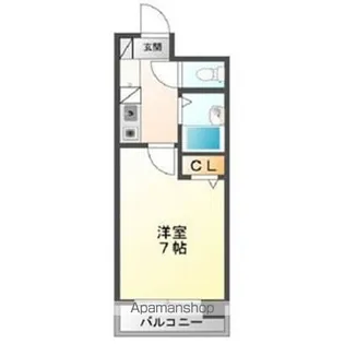 エステート記念橋 大幅リフォーム・UB交換済【3階】の間取り