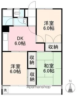 FIRST LUNA【2階】の間取り