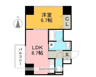 高知駅スクエア【7階】の間取り